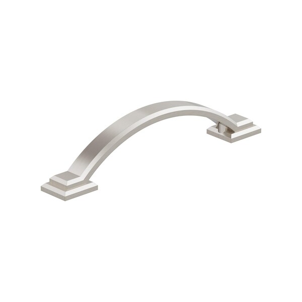 Amerock Sheffield 3-3/4 inch (96mm) Center-to-Center Satin Nickel Cabinet Pull, 25PK 25VMP37041G10 - main