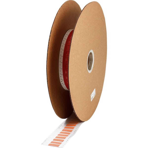 Brady PermaSleeve HX Heat Shrink Double Sided Wire Marking Sleeves, 0.375 in.x 2 in. W, Orange, 250/RL0 2HX-375-2-OR-J - main