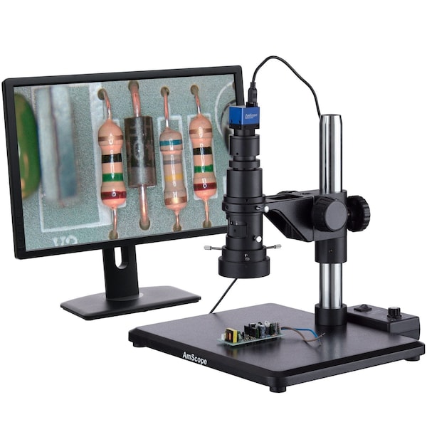 Amscope 0.7X-5X Zoom 3.1MP USB Digital Inspection Microscope With Ring Light H800-96S-ES3 - main