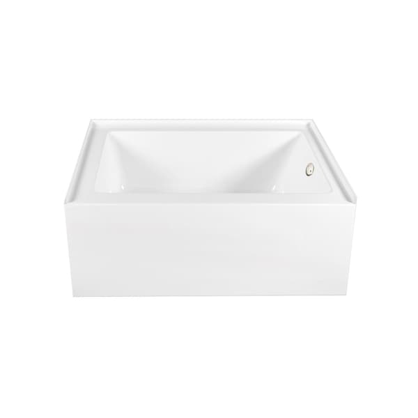 Kingston Brass 60-Inch Acrylic Rectangular 3-Wall Alcove Tub Combo w/ Waste and Overflow Drain, Right Hand Drain CVTAP603222R6 - main