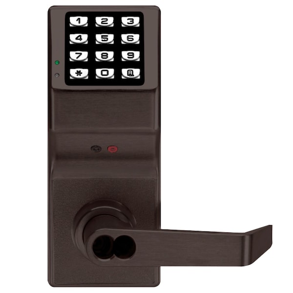 Alarm Lock Trilogy Electronic Digital Lock, Lever Trim, Standard Interchangeable Core, K.O. Cylinder Prep, Dar DL3200IC US10B - main