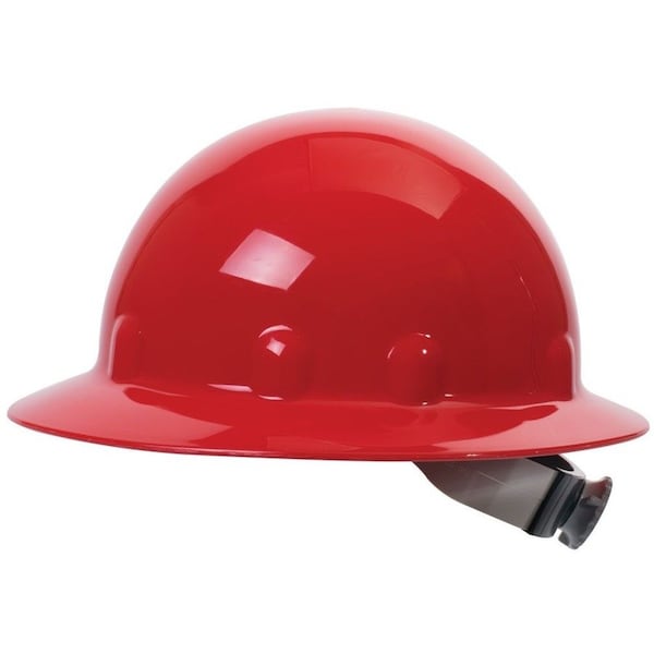 Fibre-Metal By Honeywell Hard Hat, Super Eight E1, Thermoplastic, 8 Point Ratchet, Type 1, Class E, Red E1RW15A000 - main