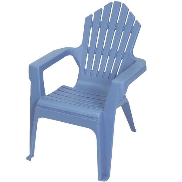 Gracious Living Kiddie Adirondack Adirondack Chair, Resin Seat, Resin Frame, Blue Heaven Frame 11347-20PDQ - main