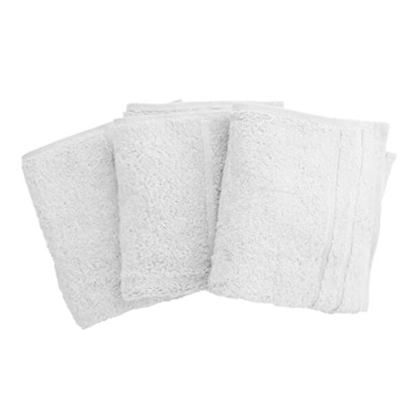 Cariloha Bamboo Washcloths Set for Unisex, White - 3 Piece I0117078 - main