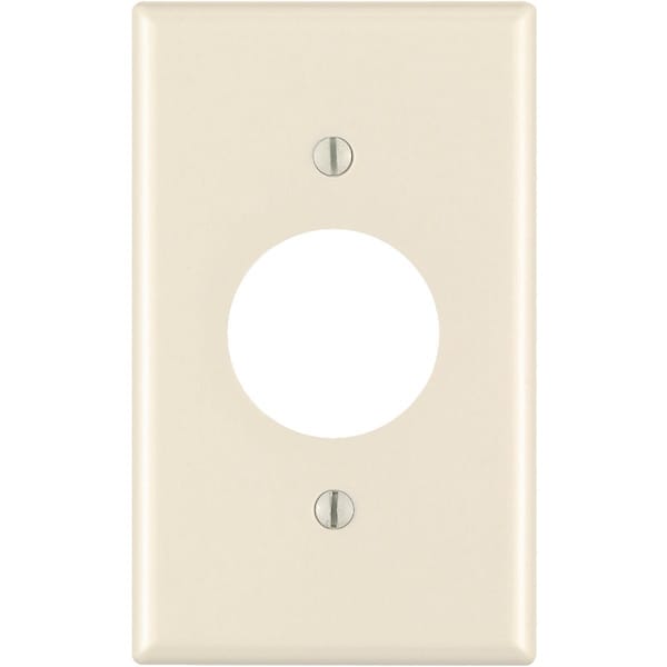 Leviton 1-Gang Smooth Plastic Single Outlet Wall Plate Light Almond 000-78004-000 - main
