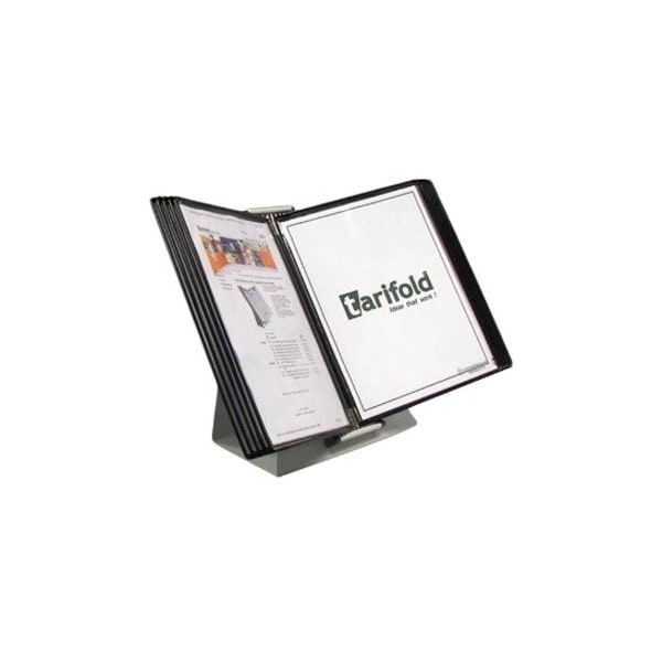 Tarifold Document Desk Display Unit, 10 Black Pock D271 - main