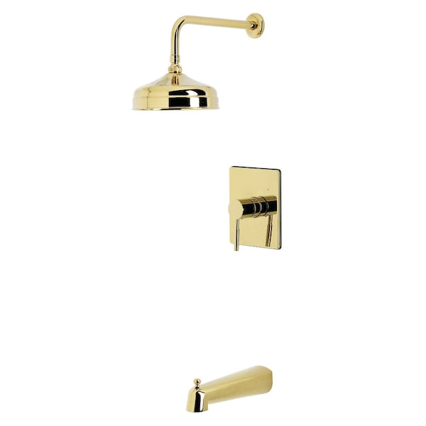 Kingston Brass Single-Handle Pressure Balanced Tub and Shower Faucet, Polished Brass KB6342DL - main