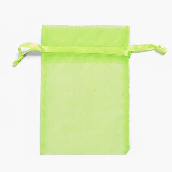 Nashville Wraps Citrus Green Organza Favor Bags, 4x6, 10PK B00138 - main