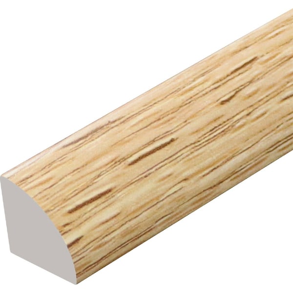 Westlake Royal Building Products 5/8'' W.x5/8'' H.x8 ' L. Acadia Oak PVC Quarter Round Molding 5758161 - main