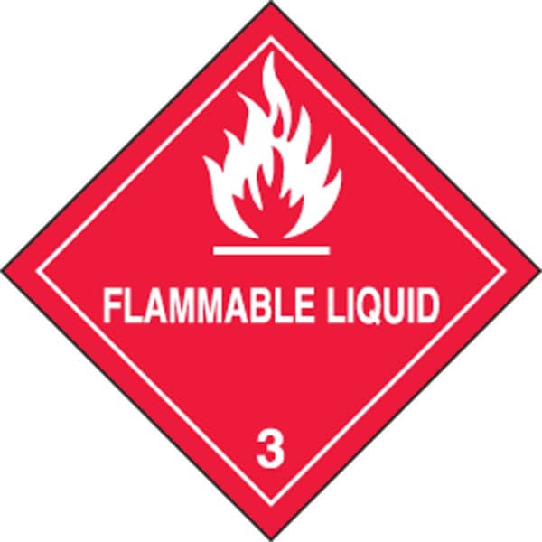 Accuform DOT SHIPPING LABELS HAZARD CLASS 3 MSL301PS5 - main