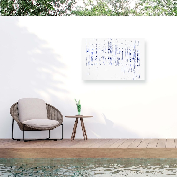 Trademark Fine Art Outdoor Canvas Art Djaheda Richers 'Summer Rain' Wall Art for Patios, or Gardens 1X24762-OC3047WR - main