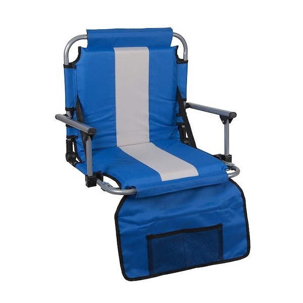 Stansport Foldable Stadium Seat with Arms, 17-1/2 in W, 21 in D, 17-1/2 in H, Steel Frame G-8-50 - main