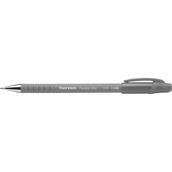 Paper Mate Pen, Flexgrip, Rcycld, Med, Bk, PK12 9530131 - main