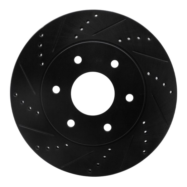 Dynamic Friction Co DFC Brake Rotor - Drilled and Slotted - Black 633-67091L - main