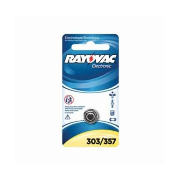 Rayovac ELECTRONIC BATTERY, SILVER OXIDE, 1.5 VDC NOMINAL, 165 MAH NOMINAL, SR44 303/357-1ZMG - main