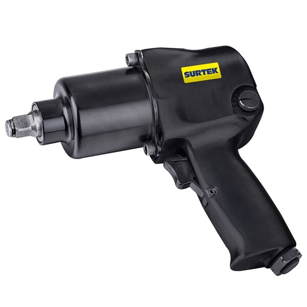 Surtek 1/2in Drive Impact Wrench Pneumatic Gun Twin Hammer System 425 Ft-Lb PI612 - main