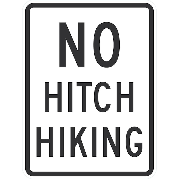 Lyle R9-4A, No Hitch Hiking (Was R9-4 In 2004 SHS), 18x24, High Intensity Prismatic, White G-10848-HI_18x24 - main