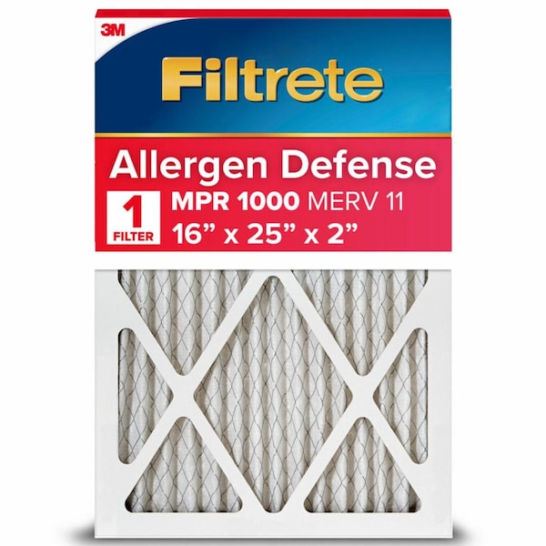 3M 16x25x2 1000MPR Filtrete Pleated Air Filter NADP01-2IN-4 - main