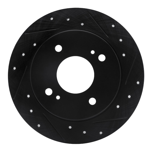 Dynamic Friction Co DFC Brake Rotor - Drilled and Slotted - Black 633-67036R - main