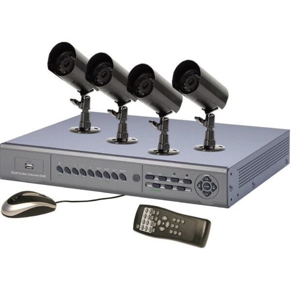 Security Labs 8-Channel Dual Codec Internet Dvr With 4 Outdoor Cameras SLM406 - main