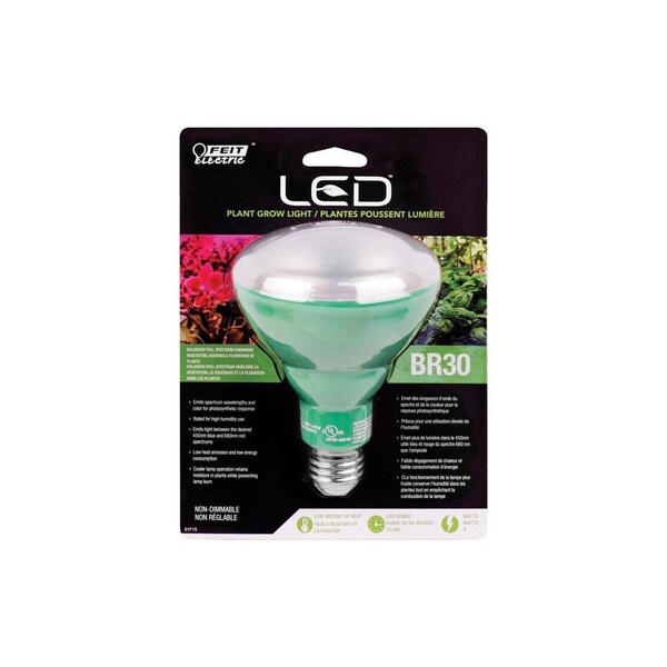 Feit Electric LED Grow Light BR30 E26 Medium Sunlight 60 W Clear BR30GROWLEDG2BX - main
