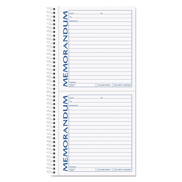 Tops Memo Forms Book, 100 Sheet, 5-1/2" x 11" 4150 - main