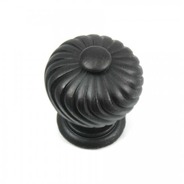 Perfectpatio 1.25 in. Oil Rubbed Bronze Nickel French Twist Cabinet Knob PE528523 - main