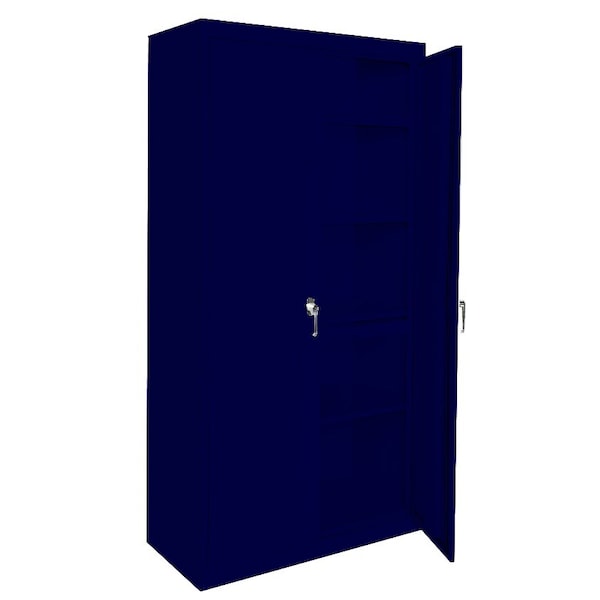 Steel Cabinets Usa Adjustable Storage Cabinet, 78 in H, 48 in W, Navy, 5 Shelves AAH-48RBMAG2-N - main