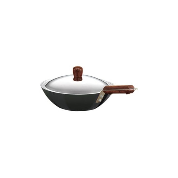 Hawkins L21 Futura Hard Anodised Deep-Fry Pan Kadhai with Steel Lid and Flat Bottom - 2.5 Litres L21 - main