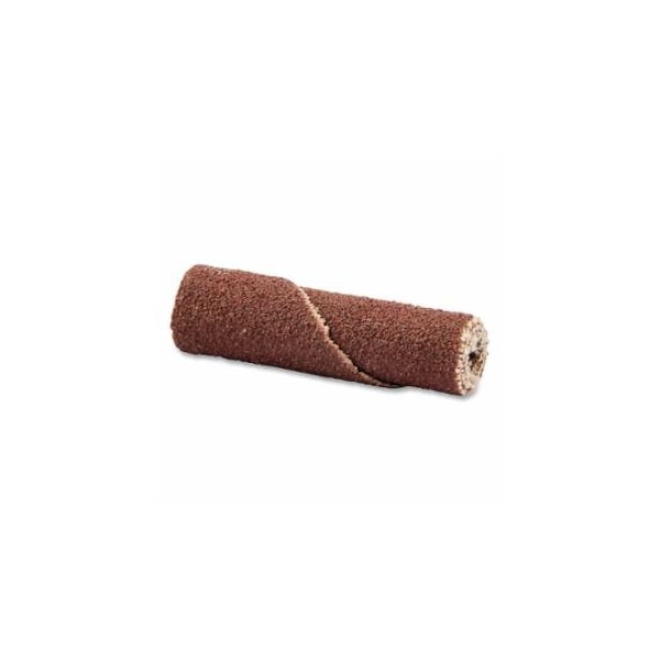 Norton Co Cartridge Roll, R265, Metal, Aluminum Oxide, 3/8 in dia x 1-1/2 in L x 1/8 Arbor, 80 Grit, 100PK 547-66261132189 - main
