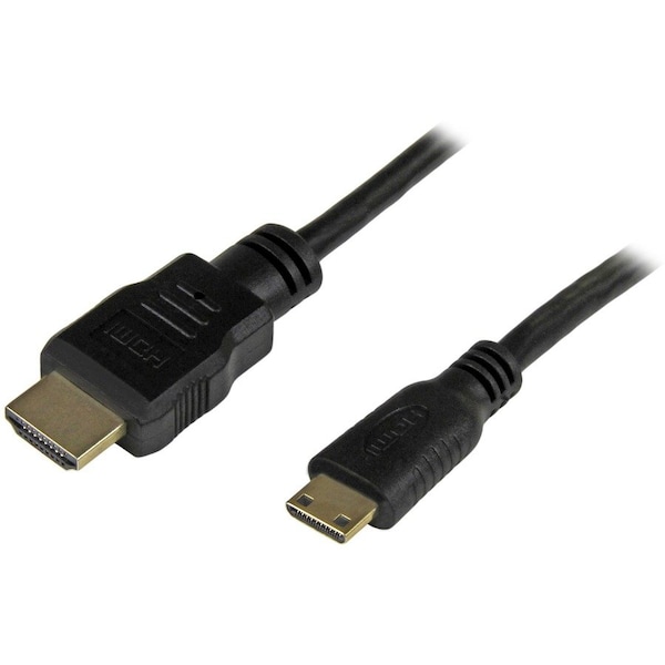 Startech.Com 1ft Mini HDMI to HDMI Cable Adapter 4K HDMIACMM1 - main