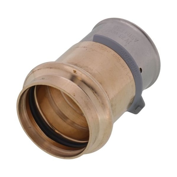 Viega PureFlow Press transition coupling P1 1.5 P2 1.5 bronze 99680 - main