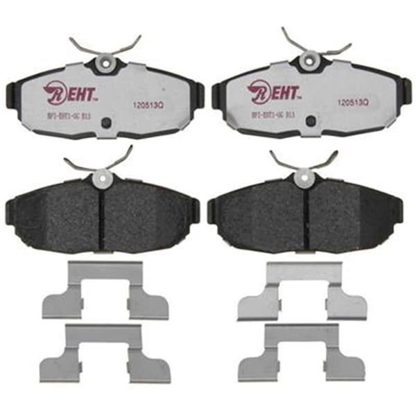 Rm Brakes EHT1082H Ceramic Brake Pad Set With Hardware - 2005-2011 Ford Mustang R53-EHT1082H - main