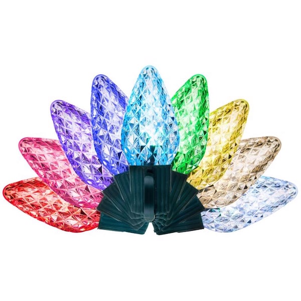 Celebrations Platinum LED C9 RGBW 50 ct String Smart-Enabled Christmas Lights 33.33 ft. BRC950SA - main