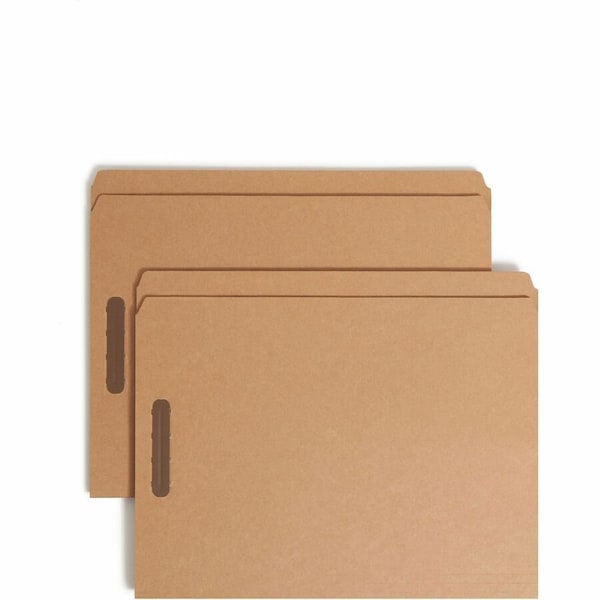 Smead KRAFT 2-FASTENER FOLDERS, STRAIGHT TAB, LETTER SIZE, KRAFT, 50PK 14813 - main