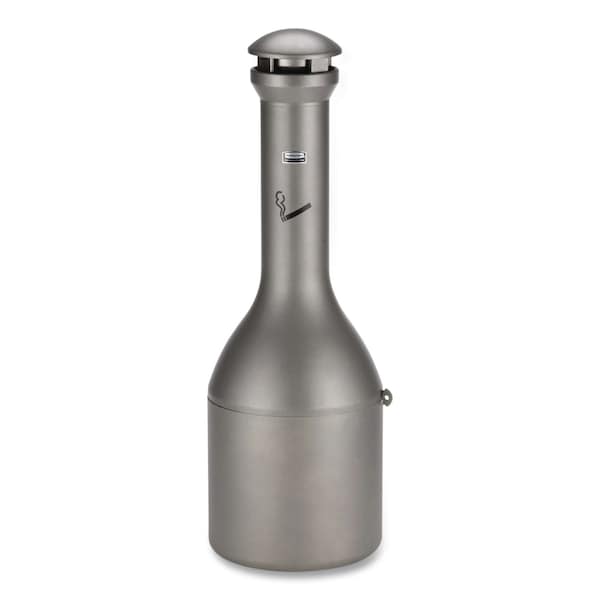 Rubbermaid Commercial Infinity Traditional Smoking Receptacle, 4.1 gal, 39"H, Antique Pewter FG9W3300ATPWTR - main