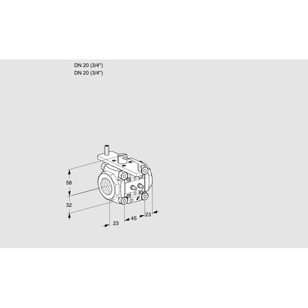 Honeywell Kromschroder VFC1T20/20N05 15MMPP, LIN FLOW CTL VFC, 3/ KS88303031 - main
