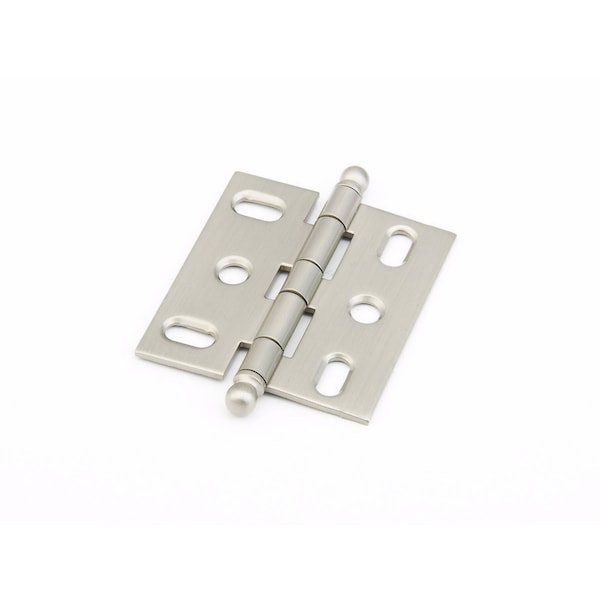 Schaub Ball Tip Mortise Cabinet Hinge Satin Nickel Finish 1111B-15 - main