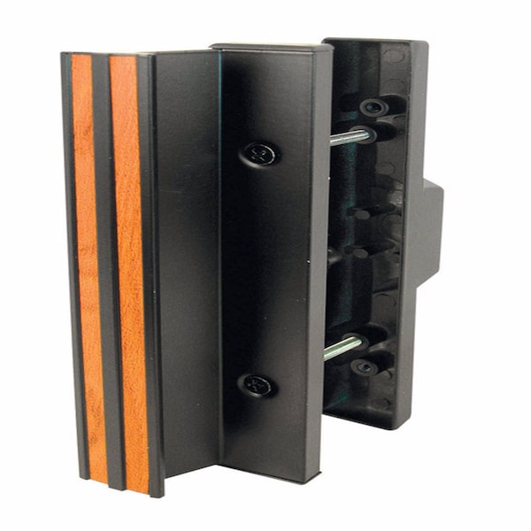 Prime-Line Wood Tone Steel Outdoor Sliding Glass Door Lock Set C 1058 - main