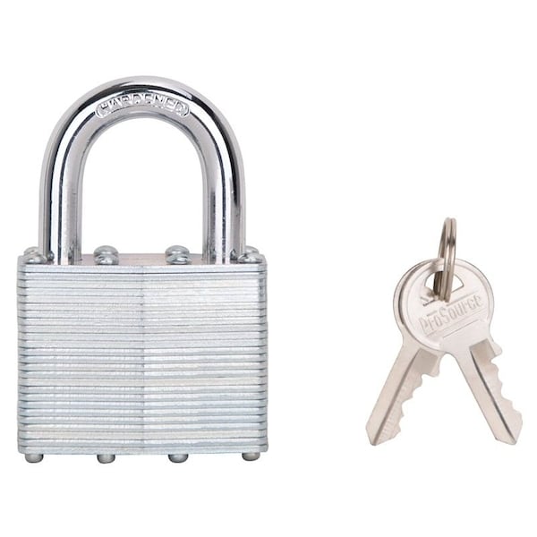 Prosource Padlock, Standard Shackle, 11/32 in Dia Shackle, 1-1/2 in H Shackle, Steel Shackle, Steel Body HD00016 - main