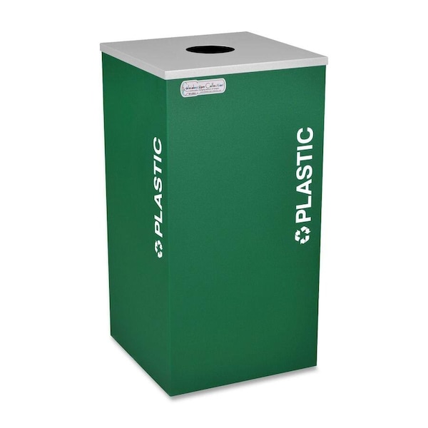 Ex-Cell Kaiser 24-Gal. Square Receptacle - Plastic Decal, Green RC-KDSQ-PL EGX - main