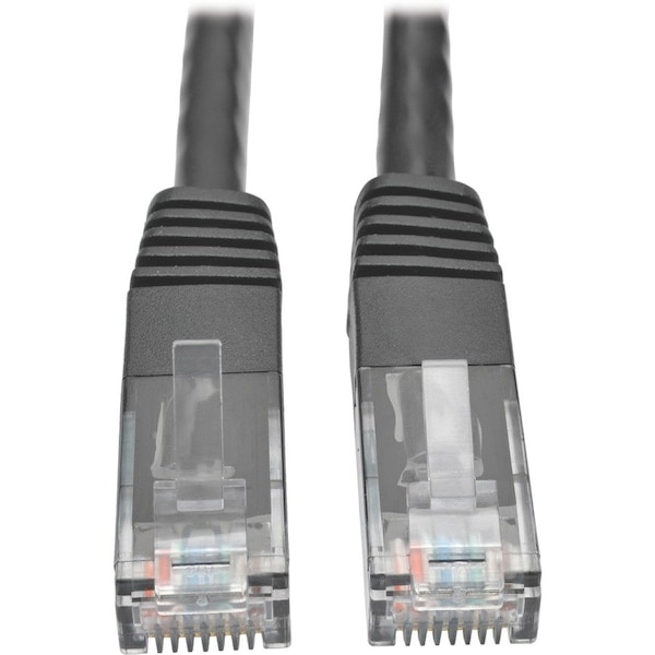 Eaton Tripp Lite Series Cat6 Gigabit Molded UTP Ethernet Cable RJ45 M/M, PoE, Black, 15 ft. 4.57 m N200-015-BK - main