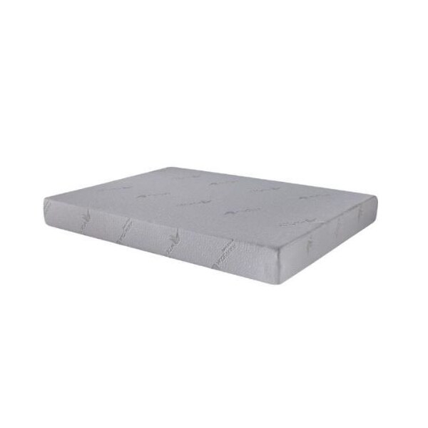 Homeroots 6" White Twin Aloe Vera Infused Memory Foam Mattress 248076 - main