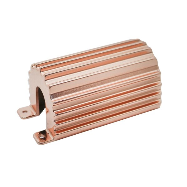 Hands On Aluminum Finned Canister Round Ignition Coil Cover - Copper HA1320781 - main