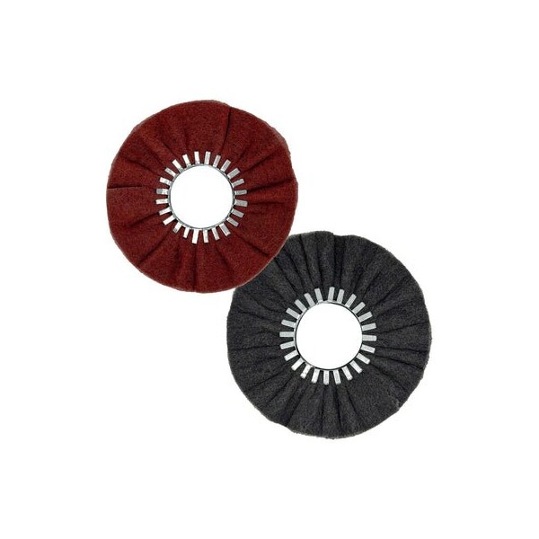 Renegade Products Usa 9 Inch Ultra-Fine and Very Fine Satin Airway Buffing Wheel, Combo Pack, No Center Plate FSA9X3COMBOPACK - main