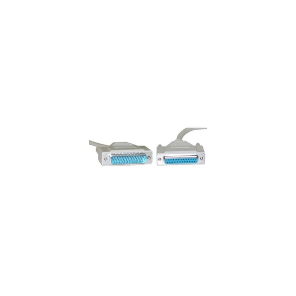 Cable Wholesale Null Modem Cable, DB25 Male to DB25 Female, 8 Conductor, 6 foot 10D3-08206 - main
