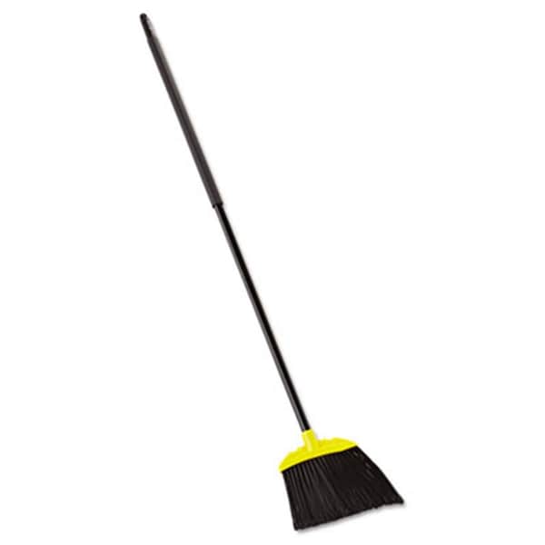 Eat-In Rubbermaid Commercial Products Jumbo Smooth Sweep Angled Broom - Black And Yellow EA1508118 - main