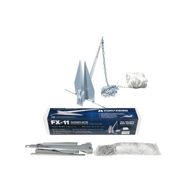 Fortress Anc Fluke Style Holds Up To 28 Foot To 32 Foot Length Boat 900 Pound Holding Strength 7 Pound Weight FX-11-AS - main