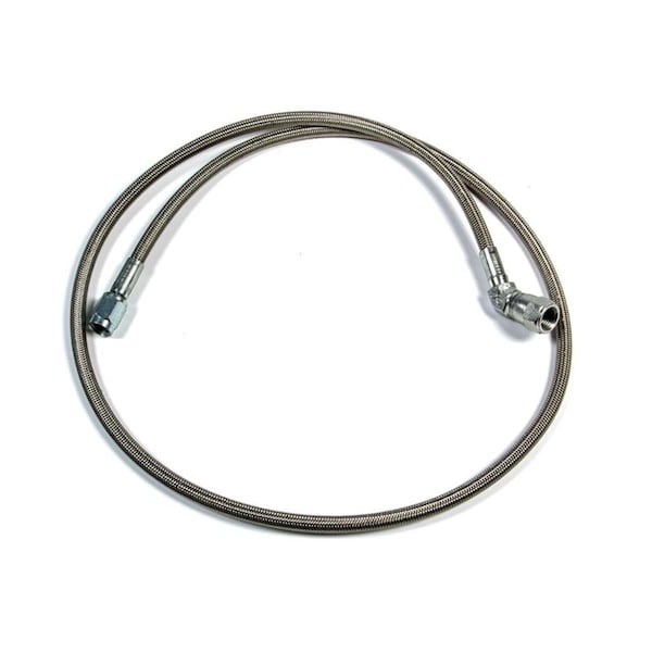 Powerhouse 34 in. No. 3 Braided Line -3 AN Straight & -3 AN 45 deg Steel Hose PO3622779 - main