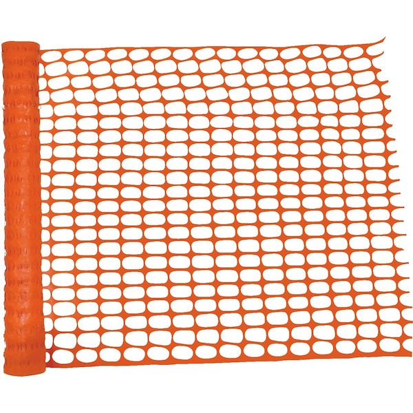 Ironwear 1.5in x 3.4in PVC Netting Barrier Safety Fence, Orange 1400-O - main